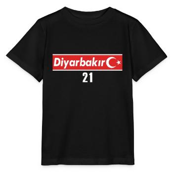 21 Diyarbakir Türkei Nummernschild als Geschenk - Stanley/Stella Kinder T-Shirt MINI CREATOR  - Schwarz - Vorne - Mikhail (115cm)