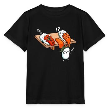 Japanese Nigiri Sushi Sleepwalking - Stanley/Stella Kinder T-Shirt MINI CREATOR  - Schwarz - Vorne - Mikhail (115cm)
