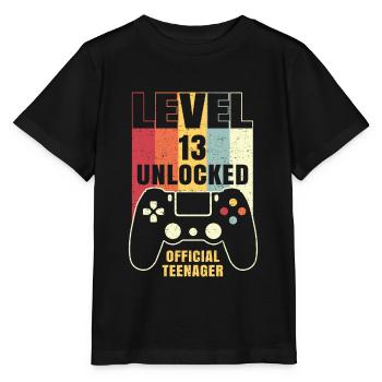 Niveau 13 Unlocked Official Teenager - T-shirt bio MINI CREATOR Stanley/Stella Enfant - noir - Devant - Mikhail (115cm)