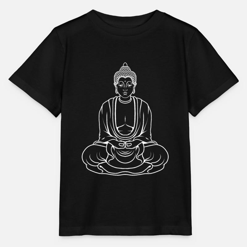 Bouddha bouddhiste bouddhisme - T-shirt bio MINI CREATOR Stanley/Stella Enfant - noir