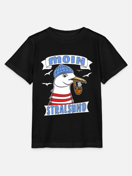 MÖWE MOIN STRALSUND - Stanley/Stella Kinder T-Shirt MINI CREATOR - Schwarz