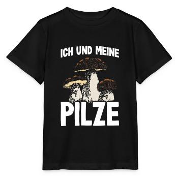 Ich und meine Pilze - Stanley/Stella Kinder T-Shirt MINI CREATOR  - Schwarz - Vorne - Mikhail (115cm)
