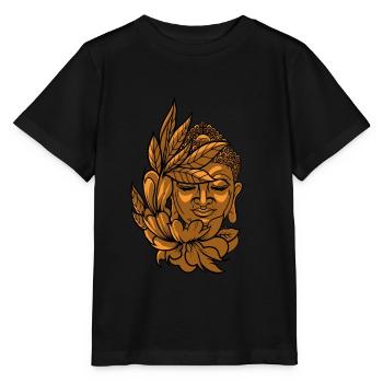 Buddha Buddhist Buddhism - Stanley/Stella MINI CREATOR Kids’ T-Shirt - black - Front - Mikhail (115cm)