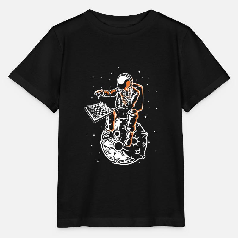 Scacchiera astronauta Giocatore di scacchi divertente - Maglietta per bambini MINI CREATOR di Stanley/Stella - nero