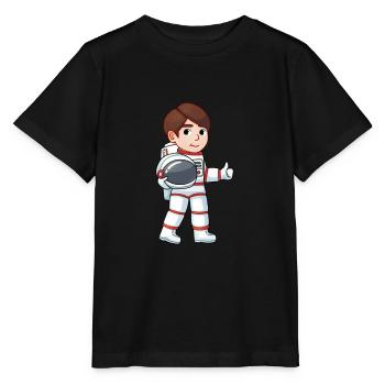 Ich bin Astronaut Rakete Geschenk Weltraum - Stanley/Stella Kinder T-Shirt MINI CREATOR  - Schwarz - Vorne - Mikhail (115cm)