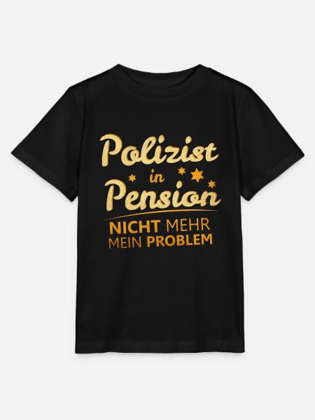 Polizist Ruhestand Rente - Stanley/Stella Kinder T-Shirt MINI CREATOR  - Schwarz