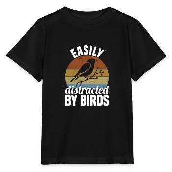 Vogelbeobachtung Vögel Beobachter Vogel - Stanley/Stella Kinder T-Shirt MINI CREATOR  - Schwarz - Vorne - Mikhail (115cm)