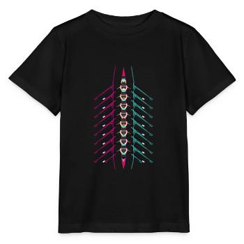 Rowing Boat Rowing Rowing Rowing - Stanley/Stella MINI CREATOR Kids’ T-Shirt - black - Front - Mikhail (115cm)