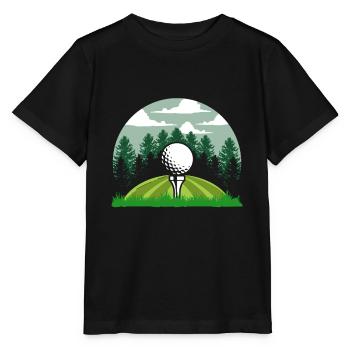 Golfeur Golf golf golf golf - T-shirt bio MINI CREATOR Stanley/Stella Enfant - noir - Devant - Mikhail (115cm)