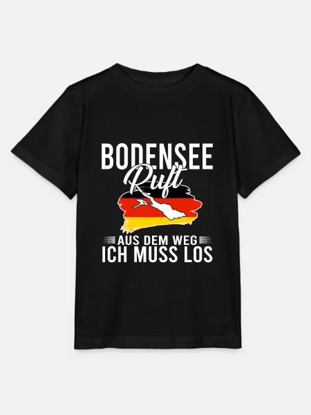 See Konstanz Bodensee - Stanley/Stella Kinder T-Shirt MINI CREATOR - Schwarz