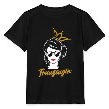 Ich Bin Trauzeugin Lustiges Trauzeugin Geschenk - Stanley/Stella Kinder T-Shirt MINI CREATOR  - Schwarz - Vorne - Mikhail (115cm)