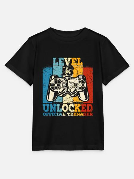 Geburtstag 13 Offizielle Teenager Junge Level 13 - Stanley/Stella Kinder T-Shirt MINI CREATOR - Schwarz