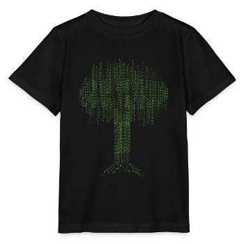 Binary Tree Coding Computer Programmer Developers - T-shirt bio MINI CREATOR Stanley/Stella Enfant - noir - Devant - Mikhail (115cm)