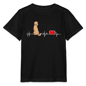 Doodle EKG - heartbeat Doodle - Stanley/Stella Kinder T-Shirt MINI CREATOR  - Schwarz - Vorne - Mikhail (115cm)
