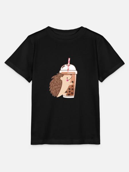 Bubble Tea Igel - Stanley/Stella Kinder T-Shirt MINI CREATOR - Schwarz