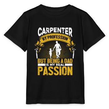 Charpentier menuisier menuisier - T-shirt bio MINI CREATOR Stanley/Stella Enfant - noir - Devant - Mikhail (115cm)
