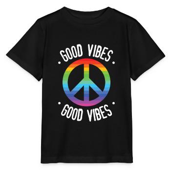 Good Vibes - T-shirt bio MINI CREATOR Stanley/Stella Enfant - noir - Devant - Mikhail (115cm)