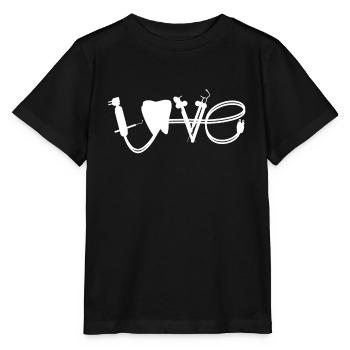 Zahnarzt Love - Geschenk - Stanley/Stella Kinder T-Shirt MINI CREATOR  - Schwarz - Vorne - Mikhail (115cm)