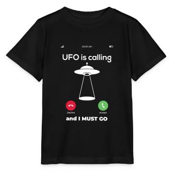 Alien Ufo Alien Aliens Area Secret Gift - Stanley/Stella MINI CREATOR Kids’ T-Shirt - black - Front - Mikhail (115cm)