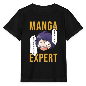 Manga Expert - T-shirt bio MINI CREATOR Stanley/Stella Enfant - noir - Devant - Mikhail (115cm)