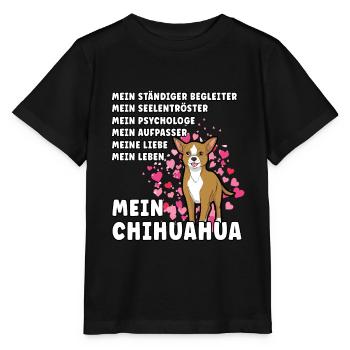 Mein Chihuahua Hundehalter Hundeliebhaber - Stanley/Stella Kinder T-Shirt MINI CREATOR  - Schwarz - Vorne - Mikhail (115cm)