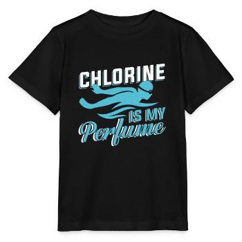 Swimmer Swim Coach Chlorine Is My Perfume - Stanley/Stella MINI CREATOR Kids’ T-Shirt - black - Front - Mikhail (115cm)