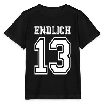 Endlich 13 Dreizehn Jahre alt - Stanley/Stella Kinder T-Shirt MINI CREATOR  - Schwarz - Vorne - Mikhail (115cm)