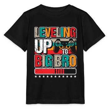 Levelling Up To Big Bro Design Pour Grand Frère - T-shirt bio MINI CREATOR Stanley/Stella Enfant - noir - Devant - Mikhail (115cm)