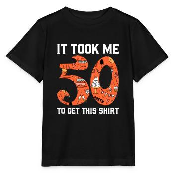 50th birthday - Stanley/Stella MINI CREATOR Kids’ T-Shirt - black - Front - Mikhail (115cm)