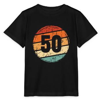 50th birthday - Stanley/Stella MINI CREATOR Kids’ T-Shirt - black - Front - Mikhail (115cm)