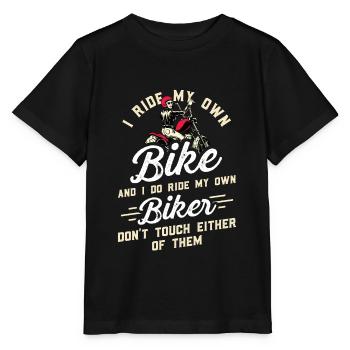 Gift ideas Motorcyclist Motorcyclist - Stanley/Stella MINI CREATOR Kids’ T-Shirt - black - Front - Mikhail (115cm)
