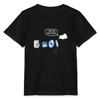 I Am Out You Fools Funny Data Storage Evolution - Stanley/Stella MINI CREATOR Kids’ T-Shirt - black - Front - Mikhail (115cm)