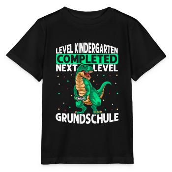 T Rex Kindergarten Level Complete - Next Level Gru - Stanley/Stella Kinder T-Shirt MINI CREATOR  - Schwarz - Vorne - Mikhail (115cm)