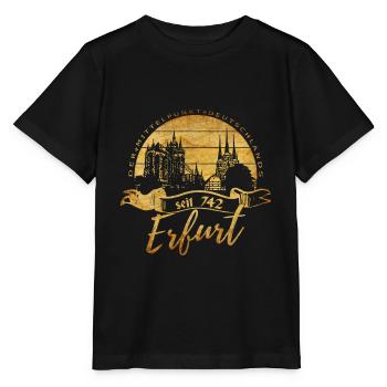 Erfurt - Stanley/Stella Kinder T-Shirt MINI CREATOR  - Schwarz - Vorne - Mikhail (115cm)