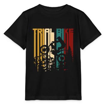 vintage moto trial - Stanley/Stella MINI CREATOR Kids’ T-Shirt - black - Front - Mikhail (115cm)