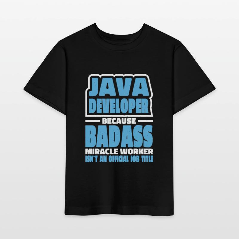 Java Developer Badass Stanley/Stella Kinder T-Shirt MINI CREATOR 