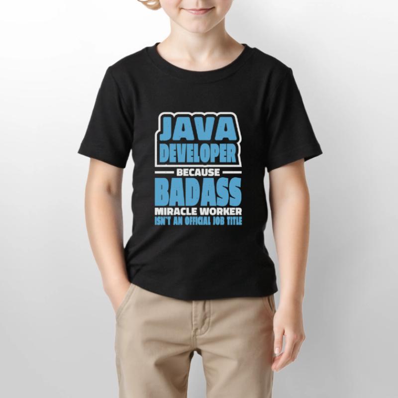 Java Developer Badass Stanley/Stella Kinder T-Shirt MINI CREATOR 