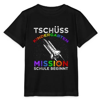 Tschüss Kindergarten Einschulung Schule Endlich Sc - Stanley/Stella Kinder T-Shirt MINI CREATOR  - Schwarz - Vorne - Mikhail (115cm)