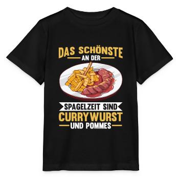 Currywurst - Stanley/Stella Kinder T-Shirt MINI CREATOR  - Schwarz - Vorne - Mikhail (115cm)