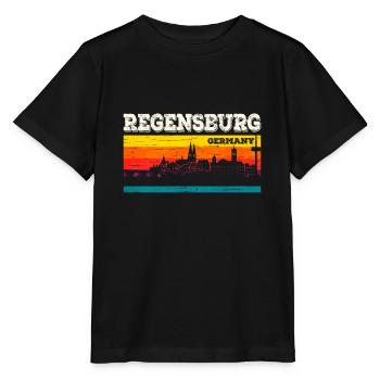 Regensburg - Stanley/Stella Kinder T-Shirt MINI CREATOR  - Schwarz - Vorne - Mikhail (115cm)