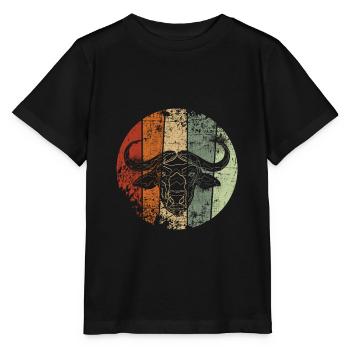 Buffle millésime - T-shirt bio MINI CREATOR Stanley/Stella Enfant - noir - Devant - Mikhail (115cm)