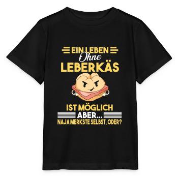 Leberkäse Fleischkäse Leberkäs - Stanley/Stella Kinder T-Shirt MINI CREATOR  - Schwarz - Vorne - Mikhail (115cm)
