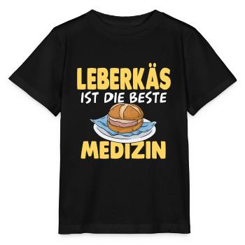 Leberkäse Leberkäs Fleischkäse - Stanley/Stella Kinder T-Shirt MINI CREATOR  - Schwarz - Vorne - Mikhail (115cm)
