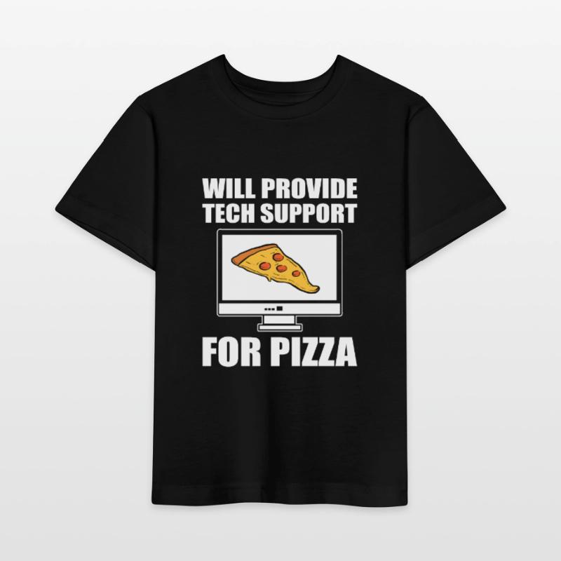 Will Provide Tech Support For Pizza Tech Support T-shirt bio MINI CREATOR Stanley/Stella Enfant