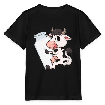 Vache lait - T-shirt bio MINI CREATOR Stanley/Stella Enfant - noir - Devant - Mikhail (115cm)