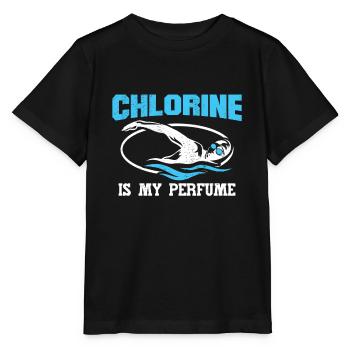 Swimmer Swim Coach Chlorine Is My Perfume - Stanley/Stella MINI CREATOR Kids’ T-Shirt - black - Front - Mikhail (115cm)