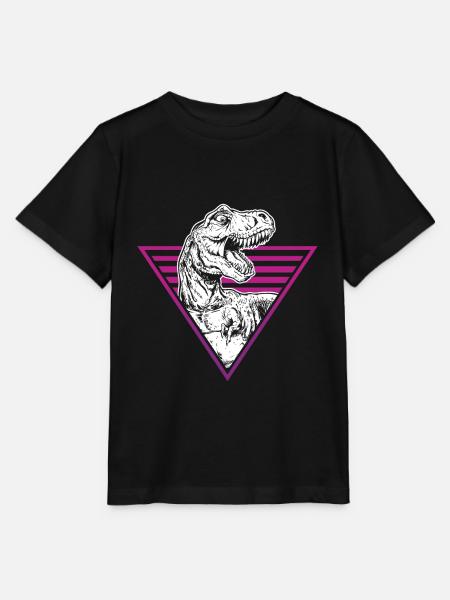 Dinosaurs T Rex Extinct Dinosaurs Vaporwave - Stanley/Stella Kinder T-Shirt MINI CREATOR - Schwarz