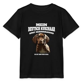 Deutsch Kurzhaar Hört Hervorragend Ist Ihm Nur - Stanley/Stella Kinder T-Shirt MINI CREATOR  - Schwarz - Vorne - Mikhail (115cm)