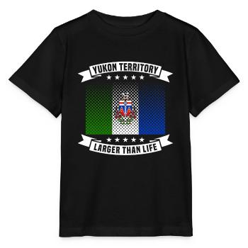 Yukon Territory Flag and Province Slogan - Stanley/Stella MINI CREATOR Kids’ T-Shirt - black - Front - Mikhail (115cm)