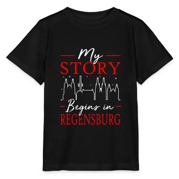 Regensburg - Stanley/Stella Kinder T-Shirt MINI CREATOR  - Schwarz - Vorne - Mikhail (115cm)